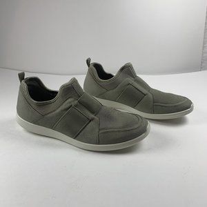 Ecco Sense II 27082352560 Sneaker Women 7-7.5 Vetiver Elastic‎ Band Slip-On 8050